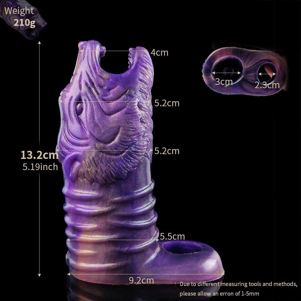 Gorg - Hollow Wolf Head Cock Extender for Maximum Pleasure - BeastGasm