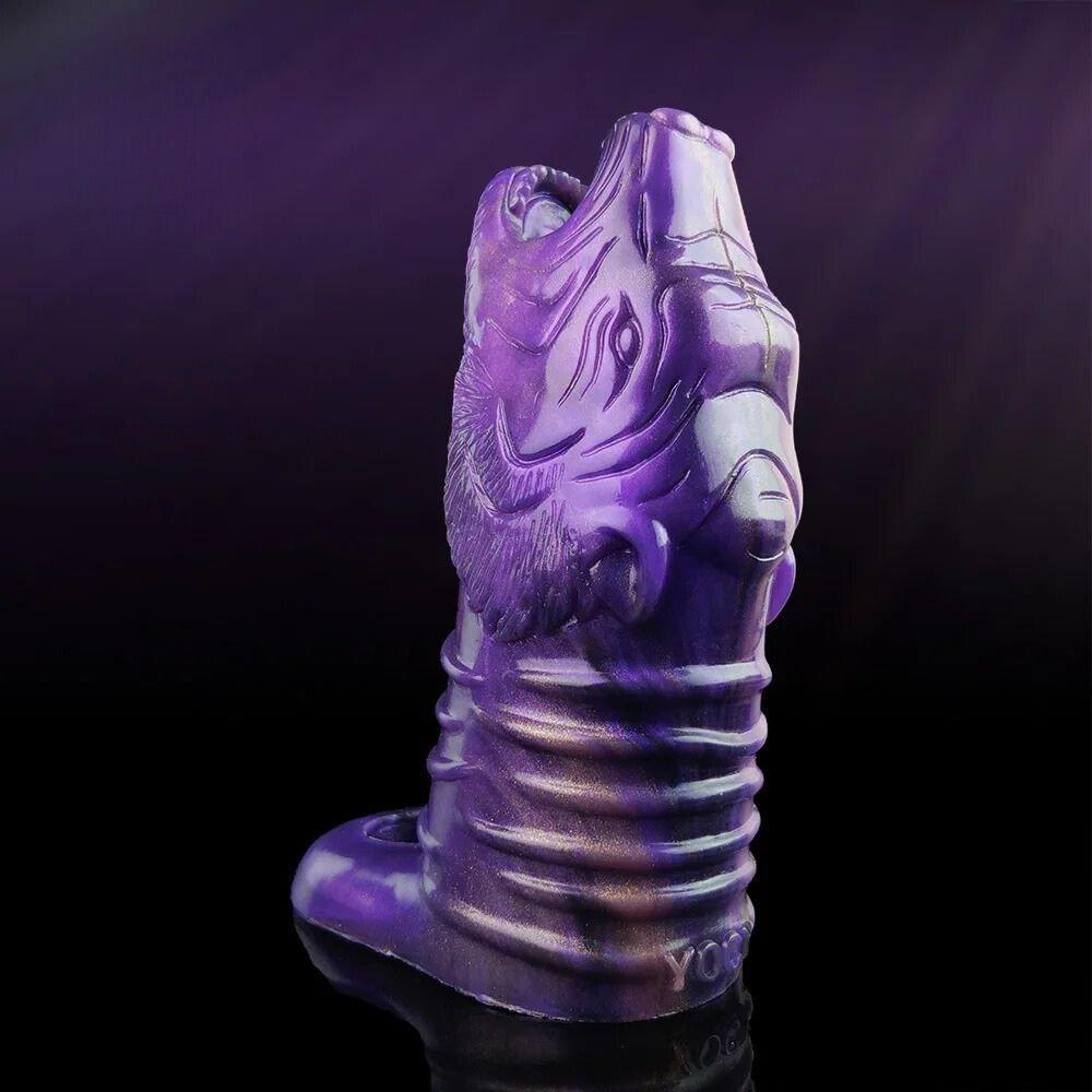 Gorg - Hollow Wolf Head Cock Extender for Maximum Pleasure - BeastGasm