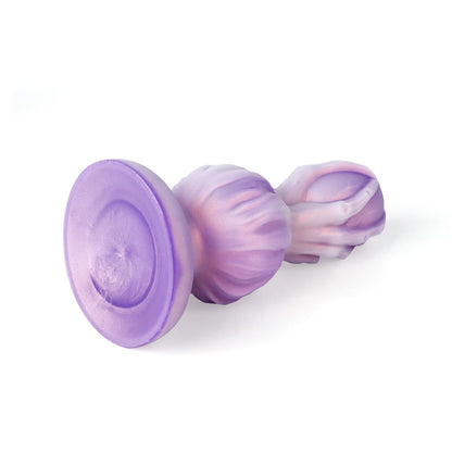 Gothic Skull Anal Plug – Gradient Purple Silicone Toy for Deep Play - BeastGasm