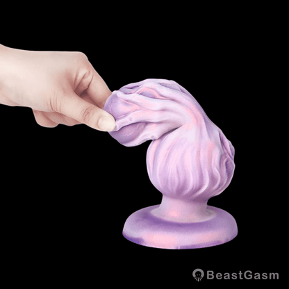 Gothic Skull Anal Plug – Gradient Purple Silicone Toy for Deep Play - BeastGasm