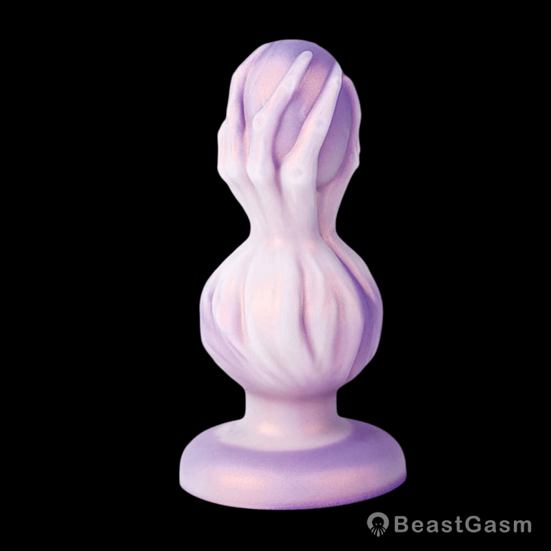 Gothic Skull Anal Plug – Gradient Purple Silicone Toy for Deep Play - BeastGasm