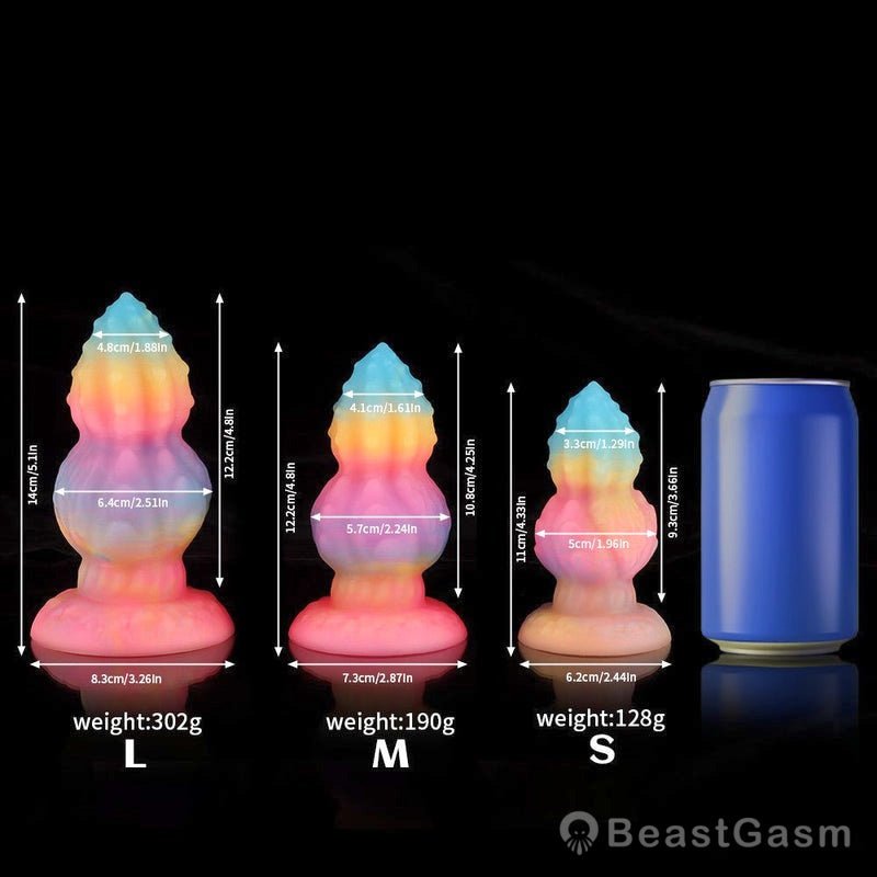 Gourd Blue Yellow Purple Butter Plug - BeastGasm