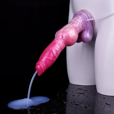 🐶 Graand Giant Dog Dildo 10.35” with Knot & Squirting - BeastGasm