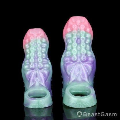 Gradient Fantasy Penis Sleeve 🔮 Controlled Climax & Full Texture - BeastGasm