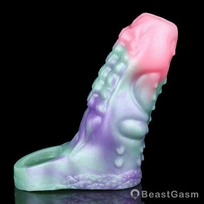 Gradient Fantasy Penis Sleeve 🔮 Controlled Climax & Full Texture - BeastGasm
