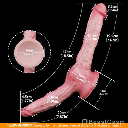🐦‍🔥 Griffin Twin Fantasy Extra-Long Double-Ended Dildo - BeastGasm