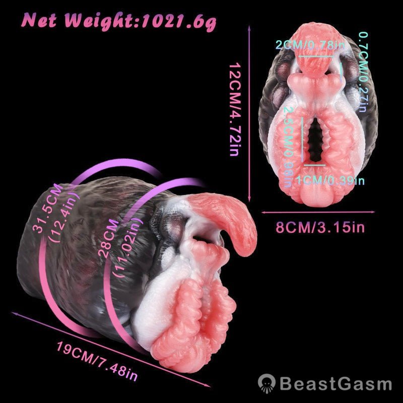 Grizzly Grip Pocket Pussy – Dual Sensation Tongue Licks & Tight Grip 🐻 - BeastGasm