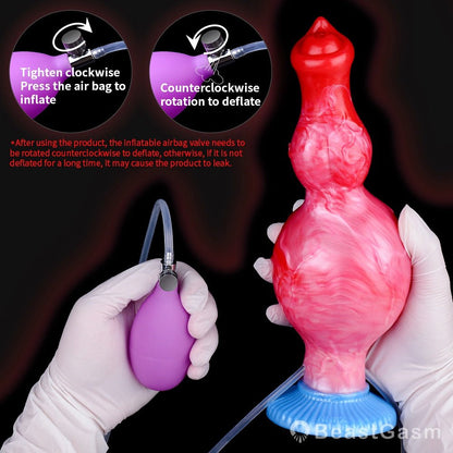 Grootslang Ejaculating Inflatable Dildo M – Inflate & Squirt Fun - BeastGasm