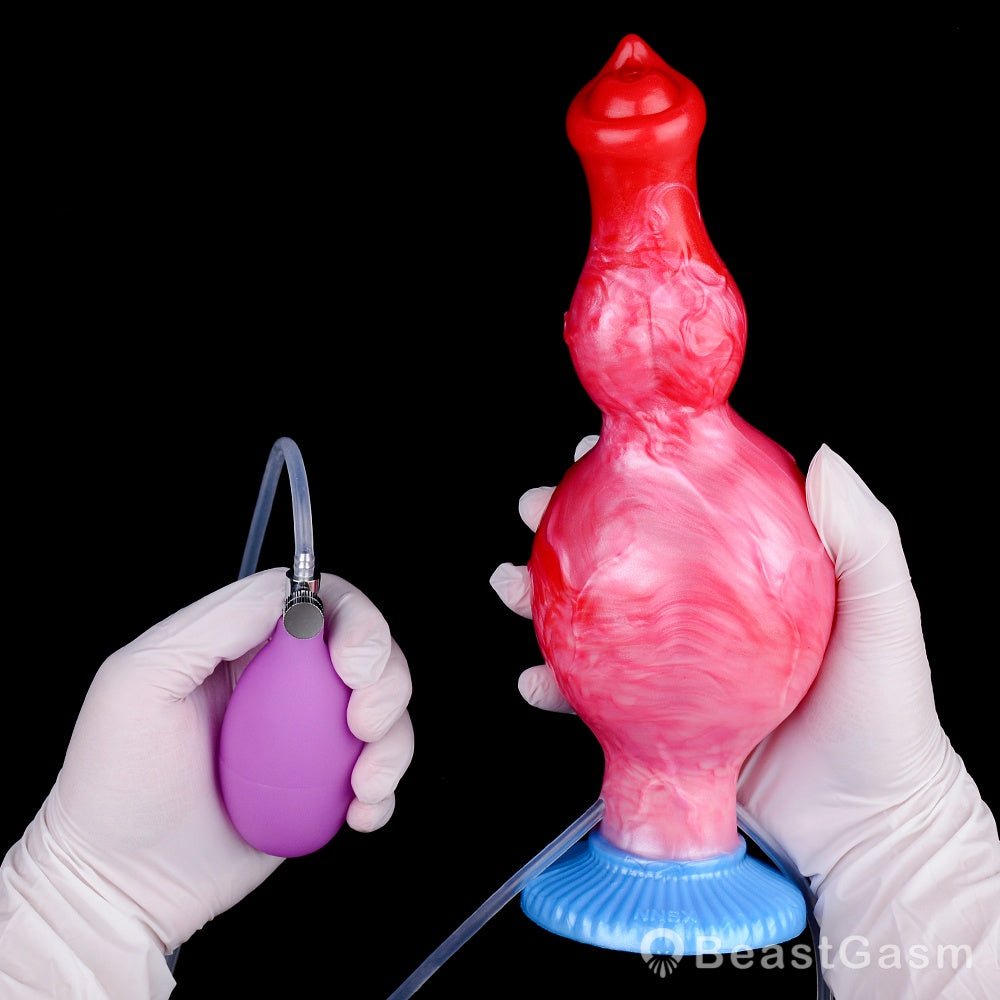 Grootslang Ejaculating Inflatable Dildo M – Inflate & Squirt Fun - BeastGasm