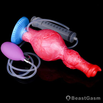 Grootslang Ejaculating Inflatable Dildo M – Inflate & Squirt Fun - BeastGasm