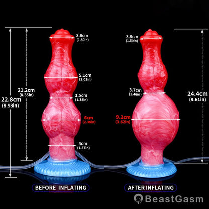 Grootslang Ejaculating Inflatable Dildo M – Inflate & Squirt Fun - BeastGasm