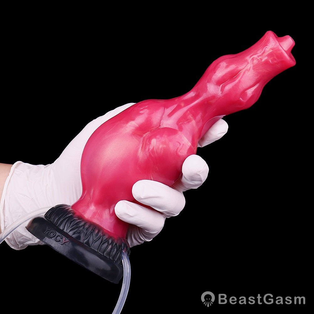 Grootslang Monster Dildo: Double Knot & Squirting Power🐘🐍 - BeastGasm