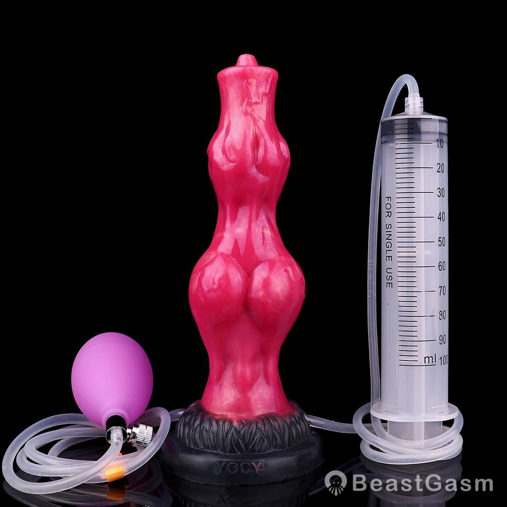 Grootslang Monster Dildo: Double Knot & Squirting Power🐘🐍 - BeastGasm