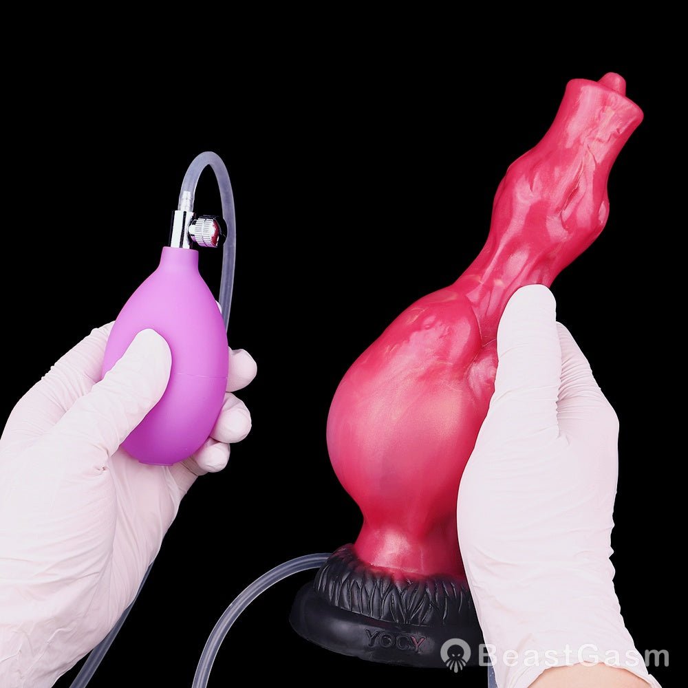 Grootslang Monster Dildo: Double Knot & Squirting Power🐘🐍 - BeastGasm