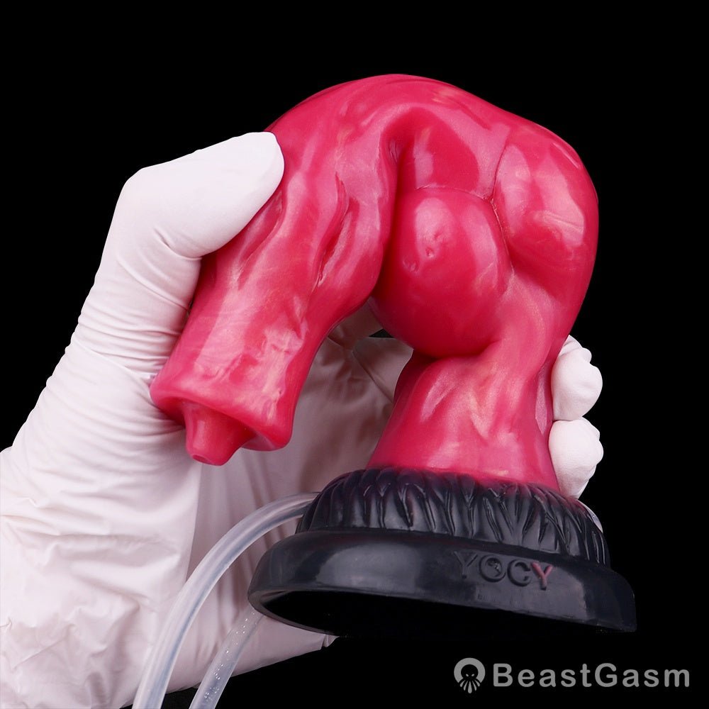 Grootslang Monster Dildo: Double Knot & Squirting Power🐘🐍 - BeastGasm