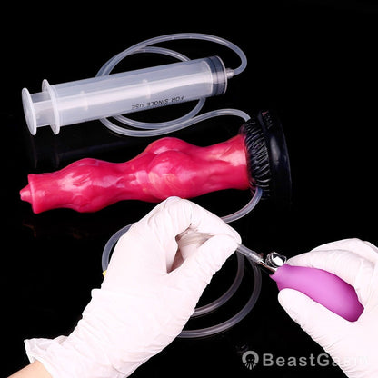Grootslang Monster Dildo: Double Knot & Squirting Power🐘🐍 - BeastGasm