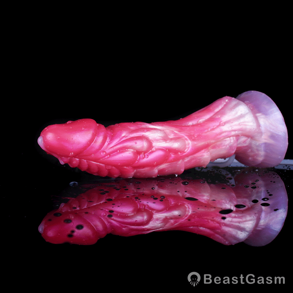 Haku 9” Ejaculating Dragon Dildo with Suction Base - BeastGasm