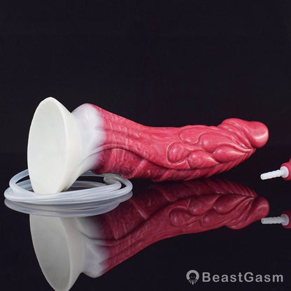 Haku 9” Ejaculating Dragon Dildo with Suction Base - BeastGasm