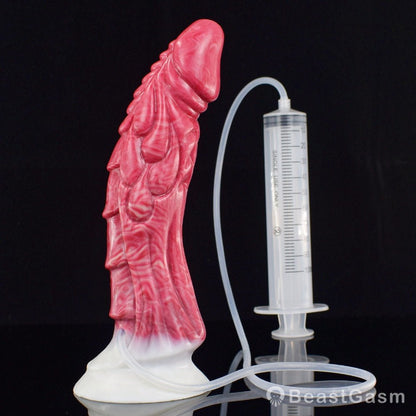 Haku 9” Ejaculating Dragon Dildo with Suction Base - BeastGasm