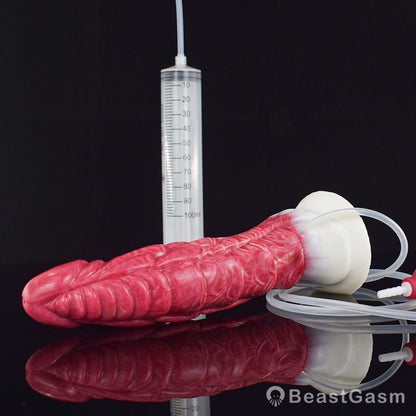 Haku 9” Ejaculating Dragon Dildo with Suction Base - BeastGasm