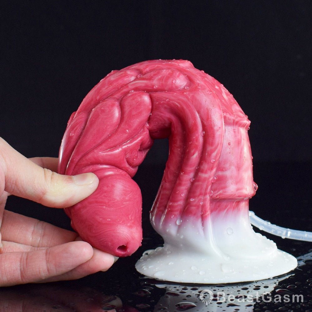 Haku 9” Ejaculating Dragon Dildo with Suction Base - BeastGasm