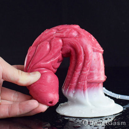 Haku 9” Ejaculating Dragon Dildo with Suction Base - BeastGasm