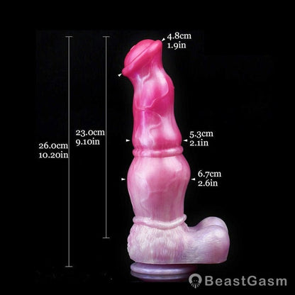 🐎 Haldor 10.2” Pegasus Horse Dildo – Suction Cup, Silicone, Waterproof - BeastGasm