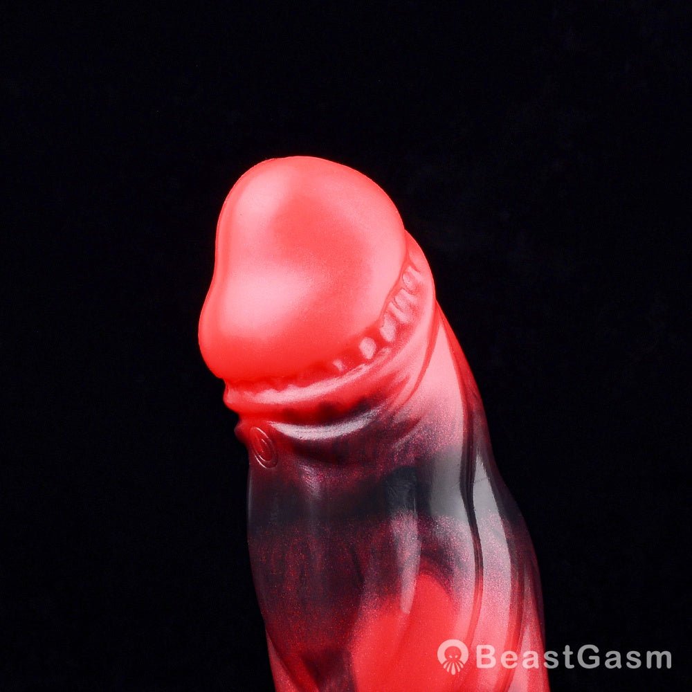 Herman Blood - Red Penis Extender – Scaled & Vibrating - BeastGasm