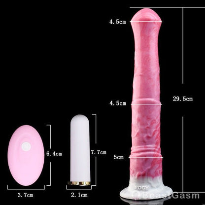 🐴 Horse Vibrator Dildo – 11” Realistic Fantasy Toy with Suction - BeastGasm