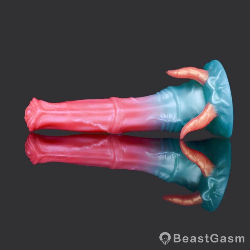 Ice Monster Dildo With Horns – Deep & Magical Fun - BeastGasm