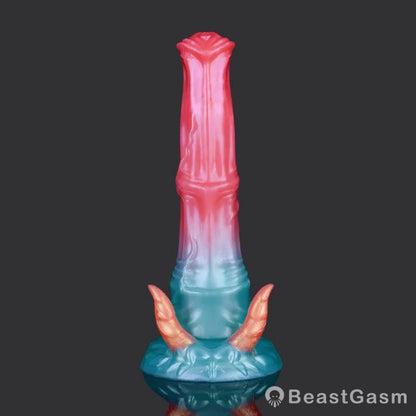 Ice Monster Dildo With Horns – Deep & Magical Fun - BeastGasm