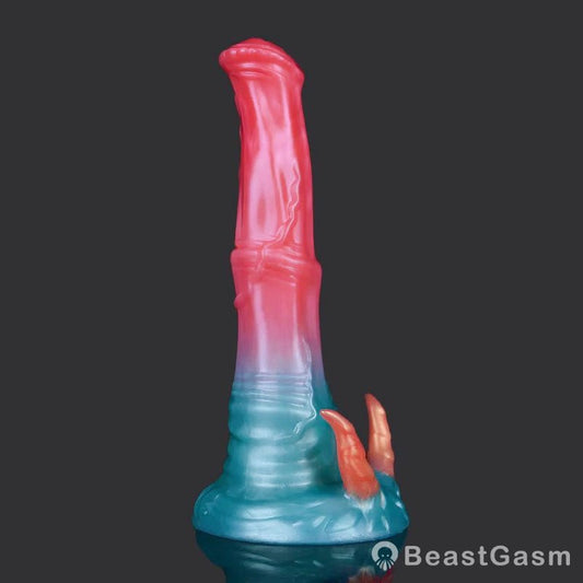 Ice Monster Dildo With Horns – Deep & Magical Fun - BeastGasm