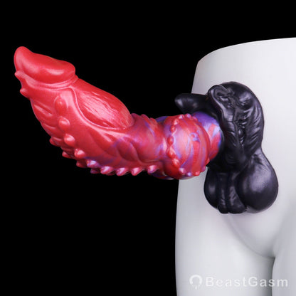 🐕 Ignite Feral Desires | Crimson Hellhound Fantasy Dog Dildo - BeastGasm