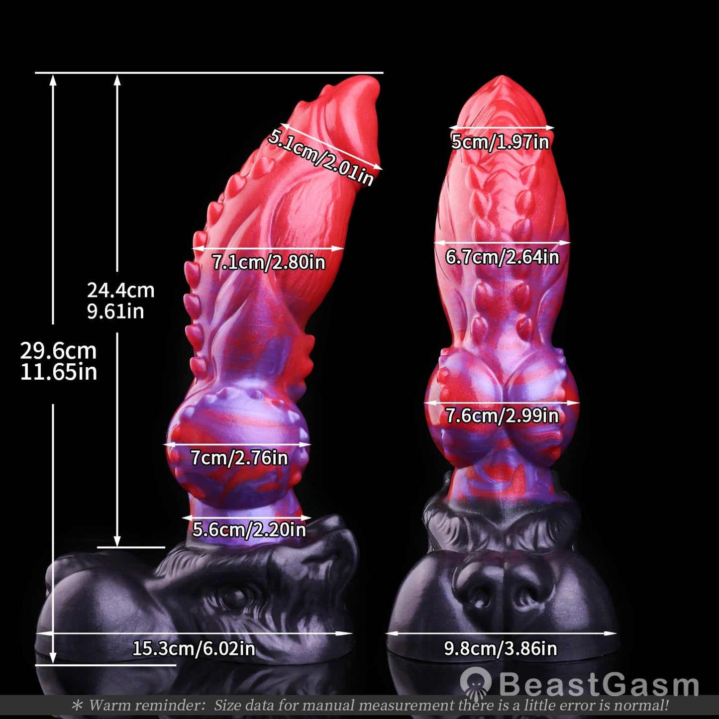 🐕 Ignite Feral Desires | Crimson Hellhound Fantasy Dog Dildo - BeastGasm