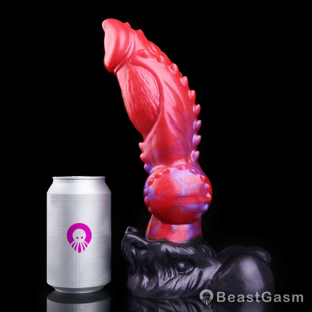🐕 Ignite Feral Desires | Crimson Hellhound Fantasy Dog Dildo - BeastGasm