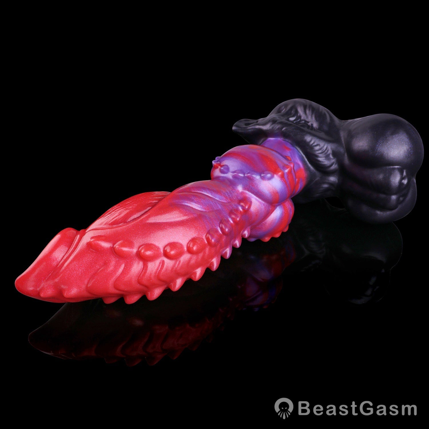 🐕 Ignite Feral Desires | Crimson Hellhound Fantasy Dog Dildo - BeastGasm