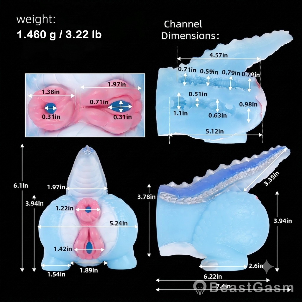 ❄️ Frost Dragon Fantasy Torso Dual Channel Sex Doll