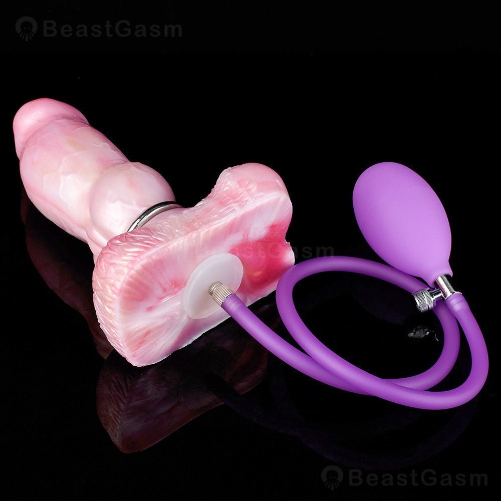 🐶 Inflatable Dog dildo – Prostate & G - Spot Stimulation - BeastGasm