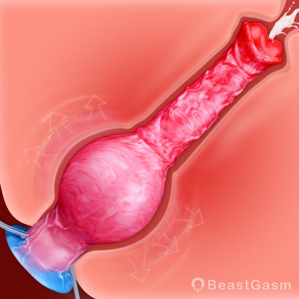 Inflatable Ejaculating Dildo – Realistic Cum Play by BeastGasm - BeastGasm