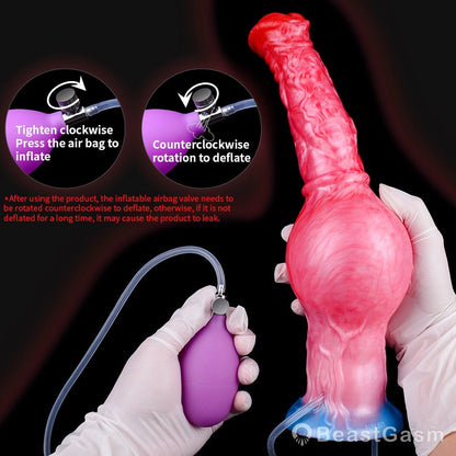 Inflatable Ejaculating Dildo – Realistic Cum Play by BeastGasm - BeastGasm