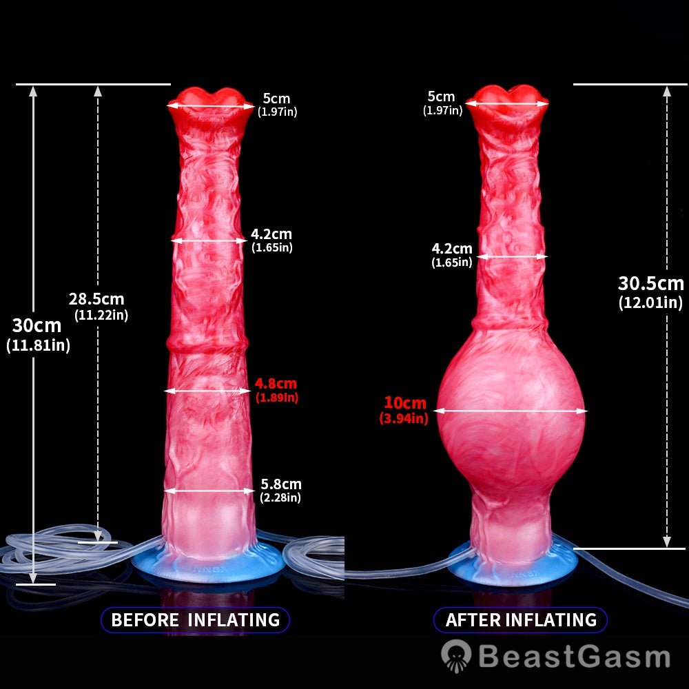 Inflatable Ejaculating Dildo – Realistic Cum Play by BeastGasm - BeastGasm