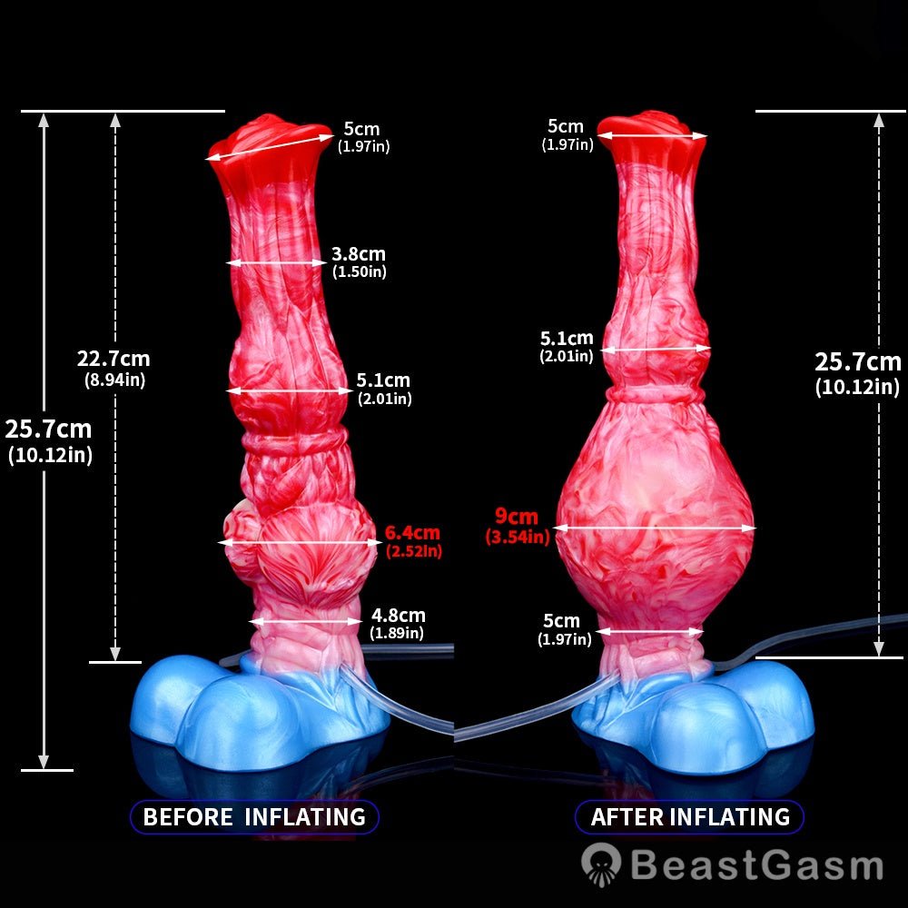 Inflatable Horse Dildo with Ejaculation – BeastGasm Fantasy Ride - BeastGasm