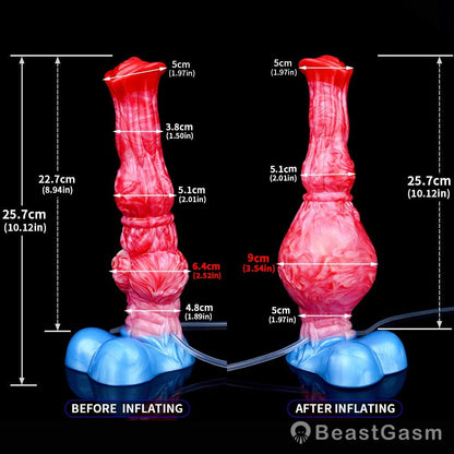 Inflatable Horse Dildo with Ejaculation – BeastGasm Fantasy Ride - BeastGasm