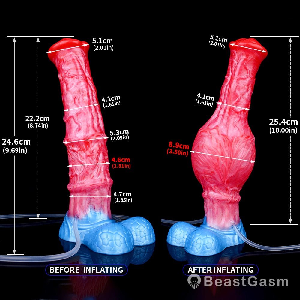 🐴 Inflatable Horse Dildo with Squirting – Eclipse by BeastGasm - BeastGasm