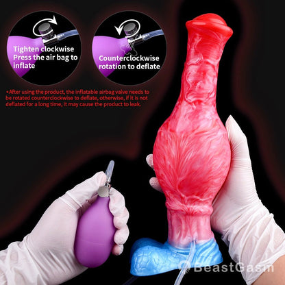 🐴 Inflatable Horse Dildo with Squirting – Eclipse by BeastGasm - BeastGasm