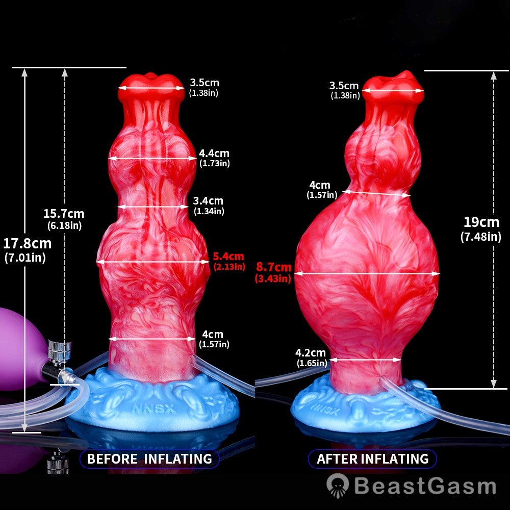 Inflatable Squirting Dildo S – Bunyip’s Fantasy Stretch by BeastGasm - BeastGasm