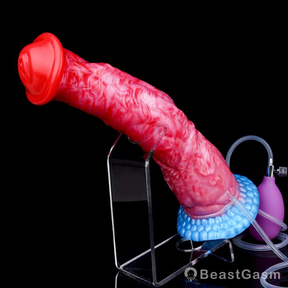 ⭐ Inflatable Squirting Horse Dildo – Realistic Ride by BeastGasm - BeastGasm