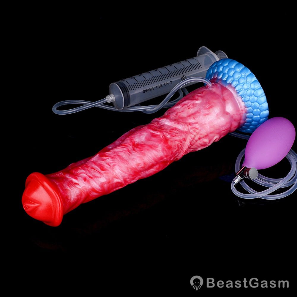 ⭐ Inflatable Squirting Horse Dildo – Realistic Ride by BeastGasm - BeastGasm