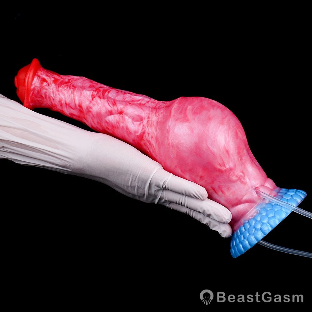 ⭐ Inflatable Squirting Horse Dildo – Realistic Ride by BeastGasm - BeastGasm