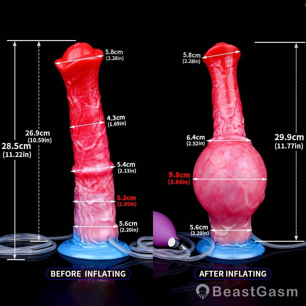 Inflatable Squirting Horse Dildo – Realistic Stallion Play - BeastGasm